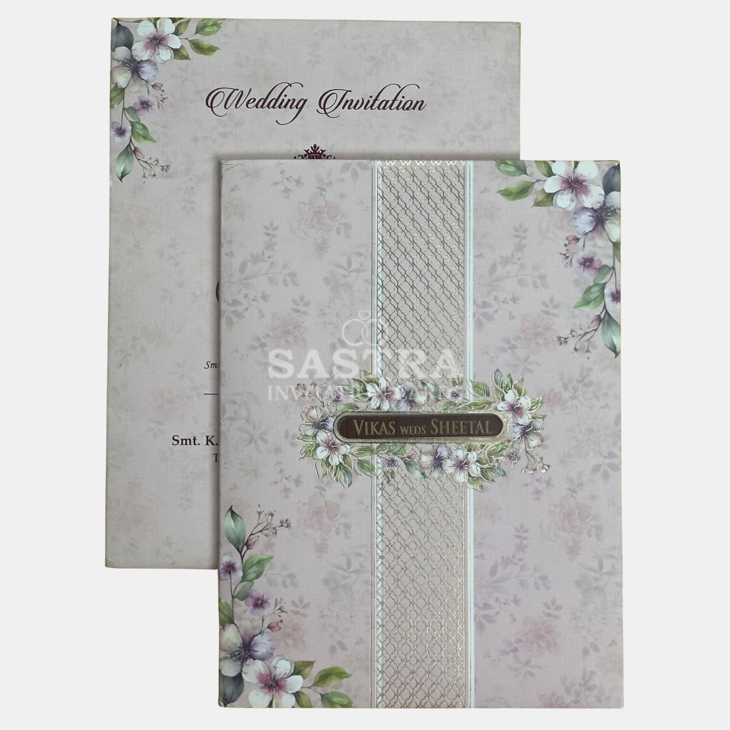 Floral Pastel Wedding Invitation