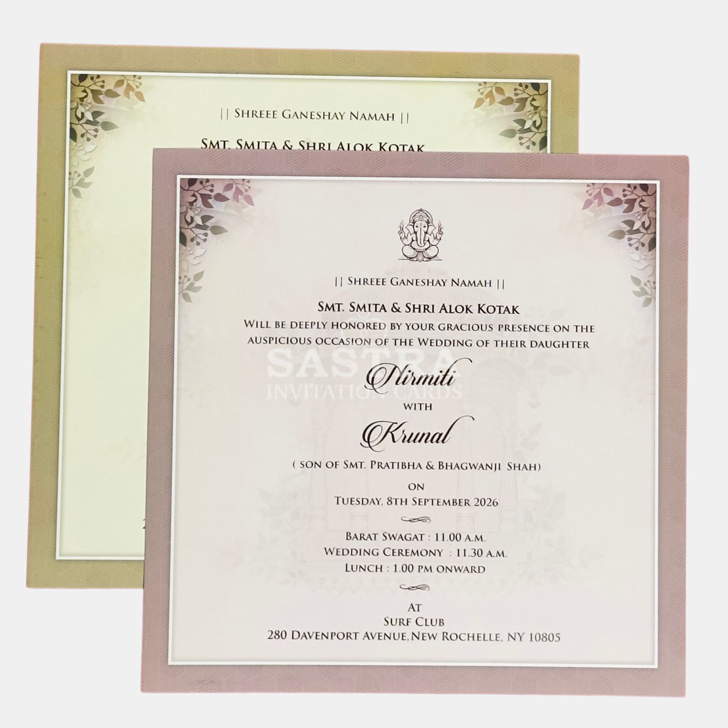 Royal Peacock Monogram Dome Wedding Invitation Card